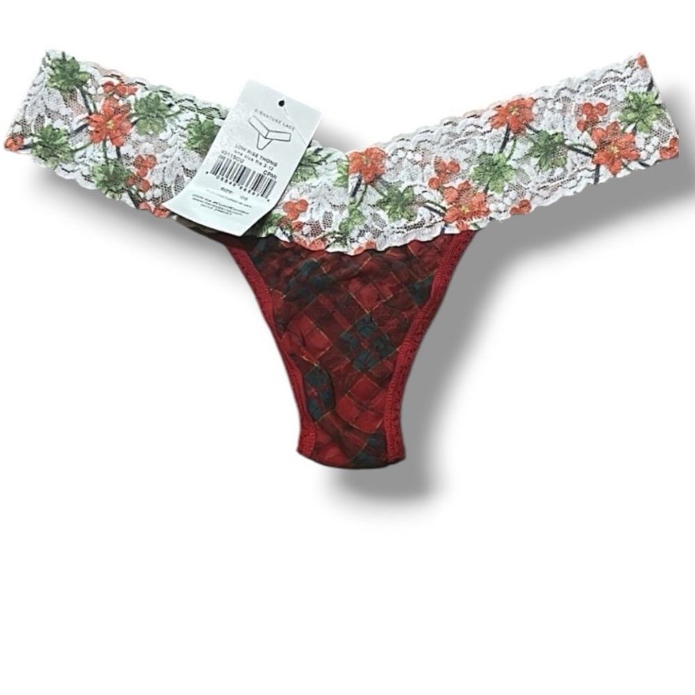 Hanky panky plaid Low rise thong New & unworn